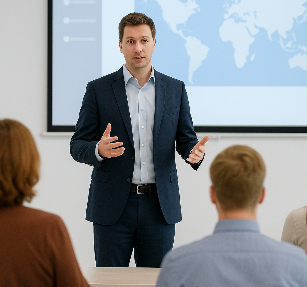 Clase de formación en el Instituto Universitario de Seguridad